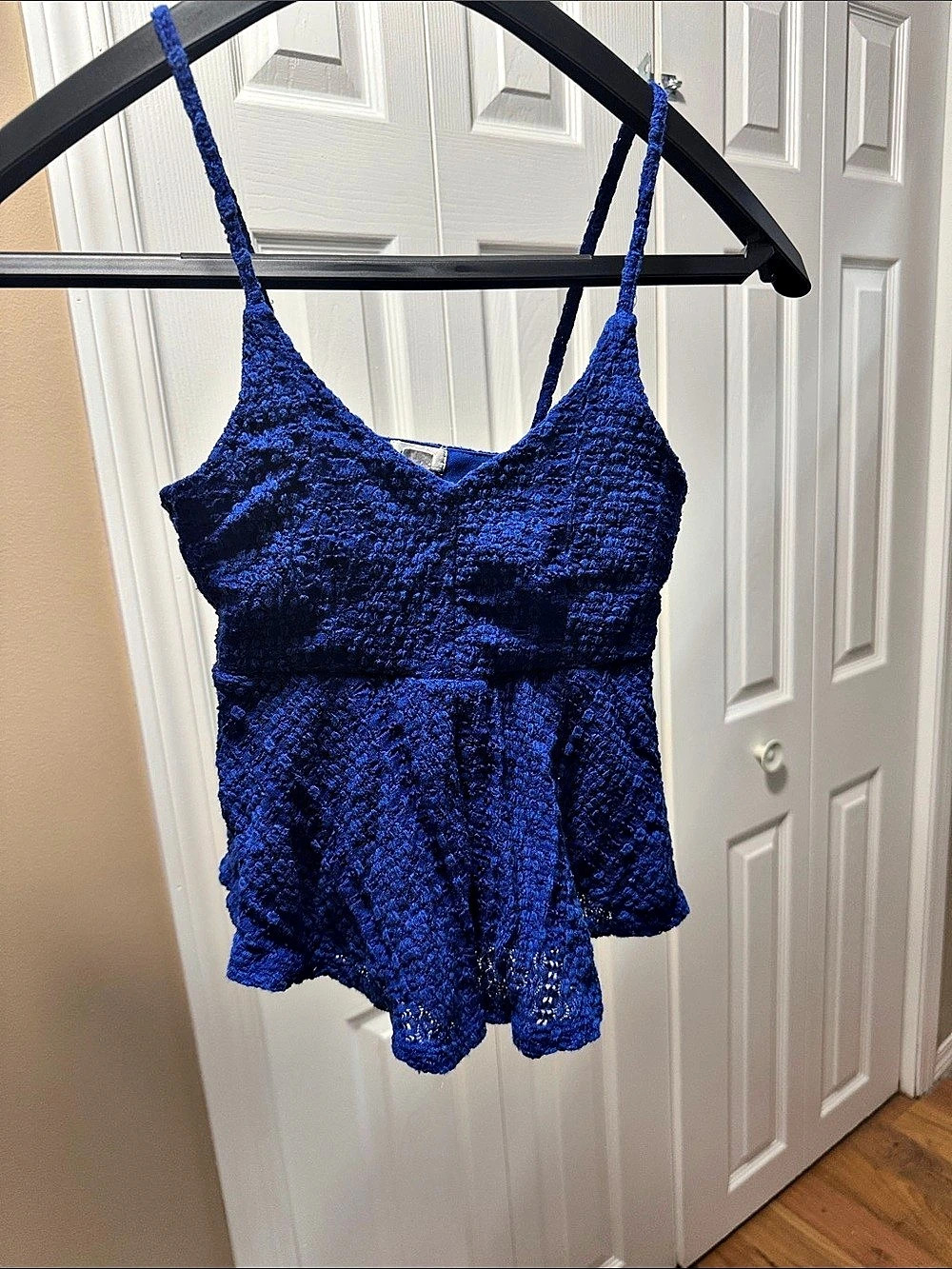Garage Blue Textured Camisole Size XS Like New